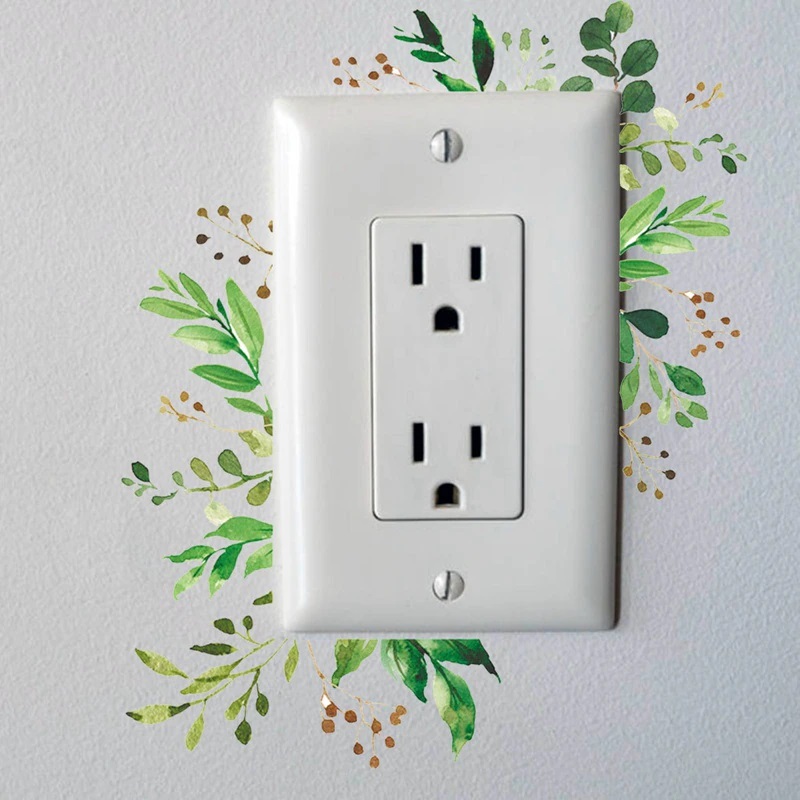 Switch Sticker - Green leaves
