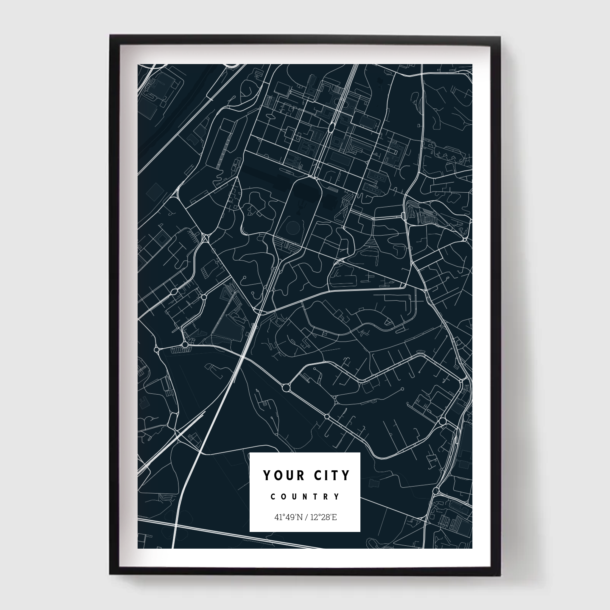 Map Poster - Rome, Italy Artwork