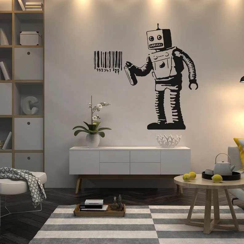 Wallsticker - Barcode Robot