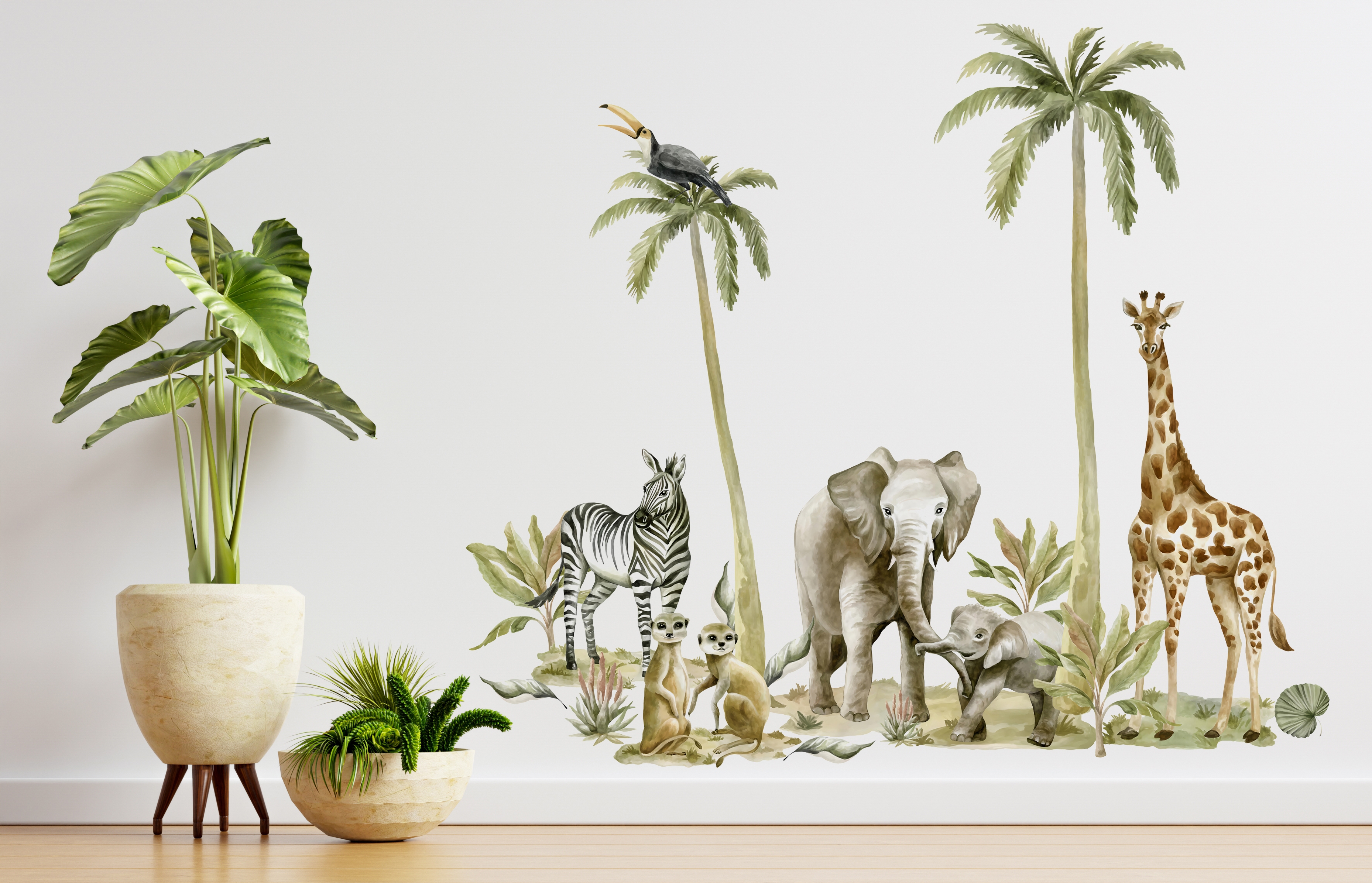 Wallsticker - Tropical Animals