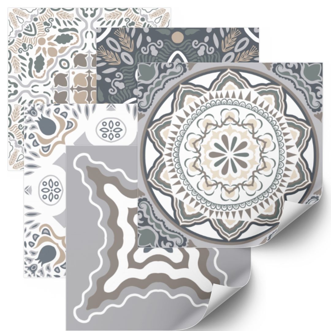 Tiles Sticker - Peel and Stick Backsplash / 25 pcs / 02 / 24 pcs