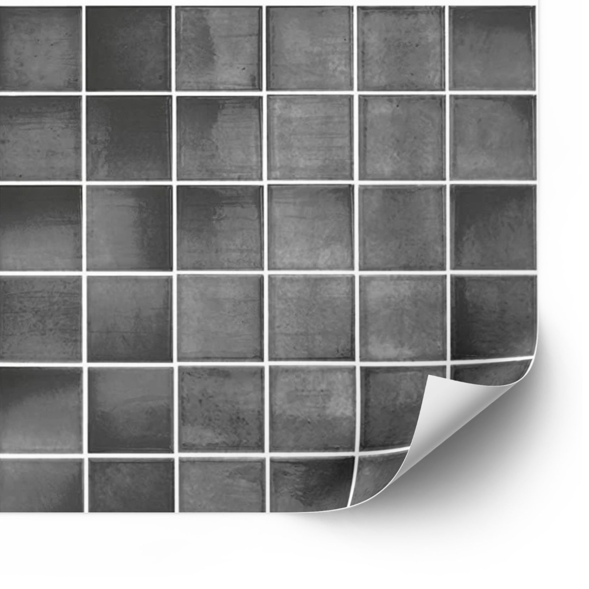Tiles Sticker - Anthracite / 24 pcs