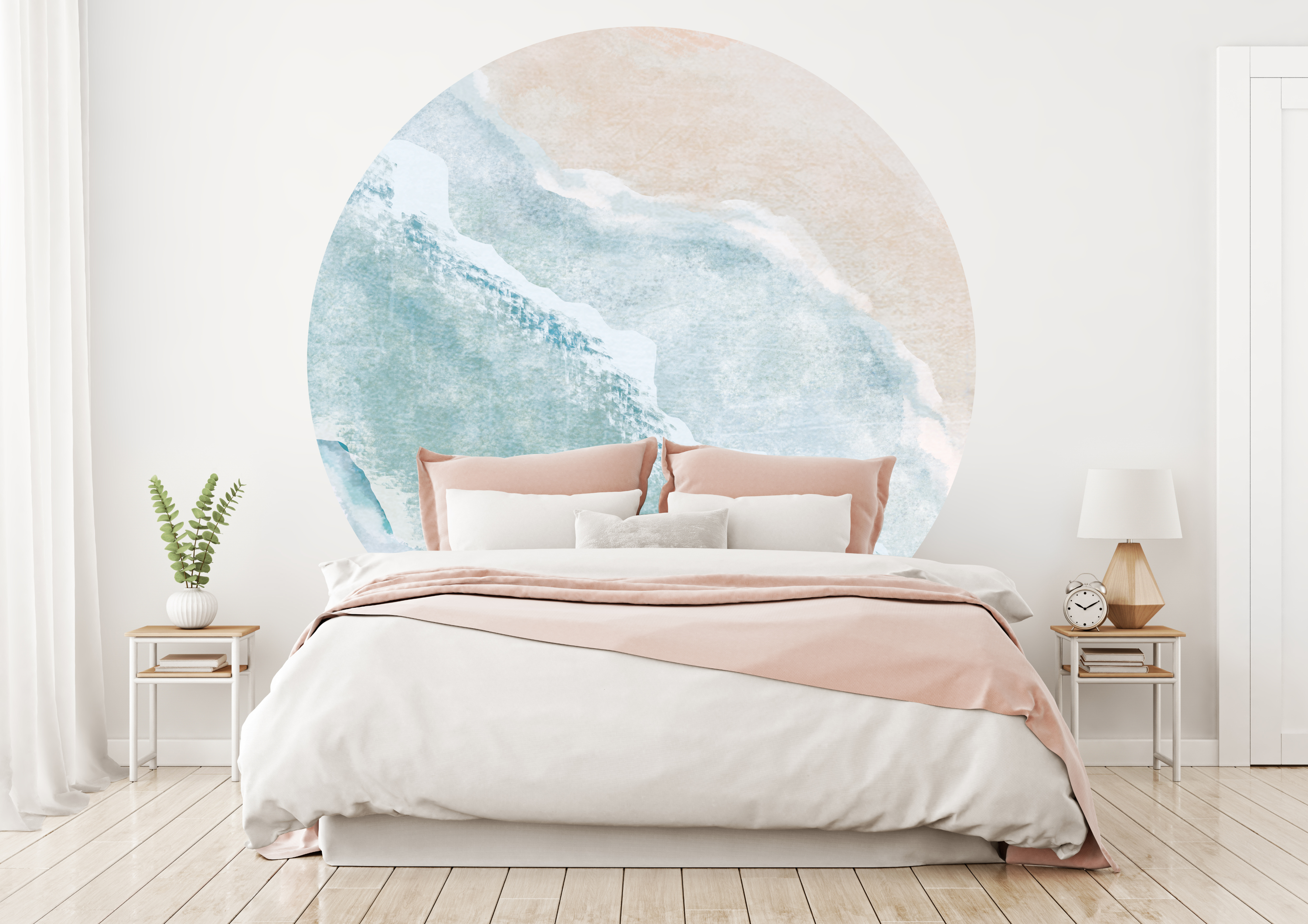 Wallsticker - Beach Waves / Circle