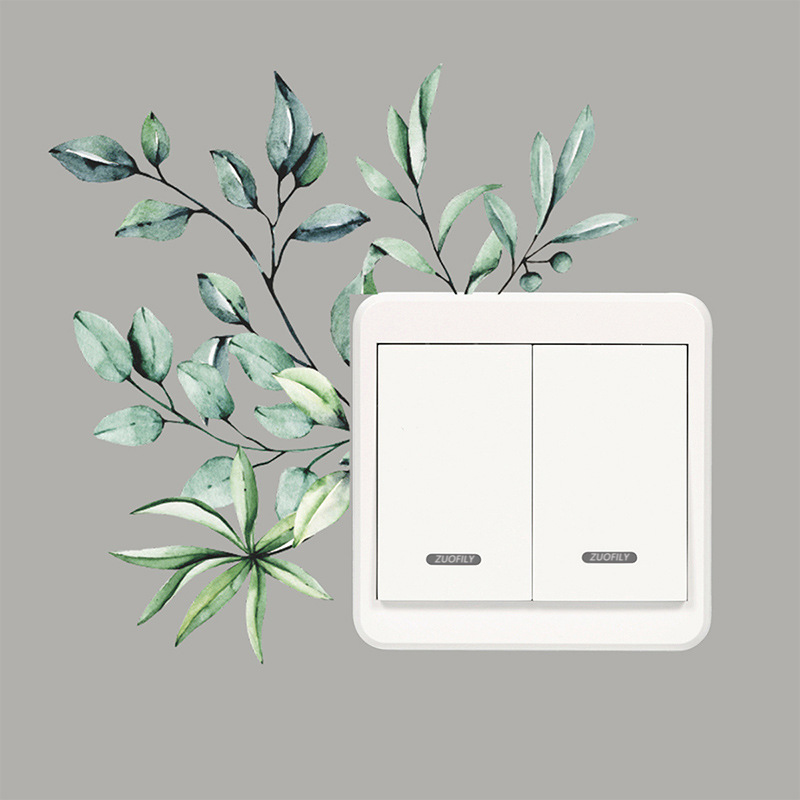 Switch Sticker - Pale green leaves