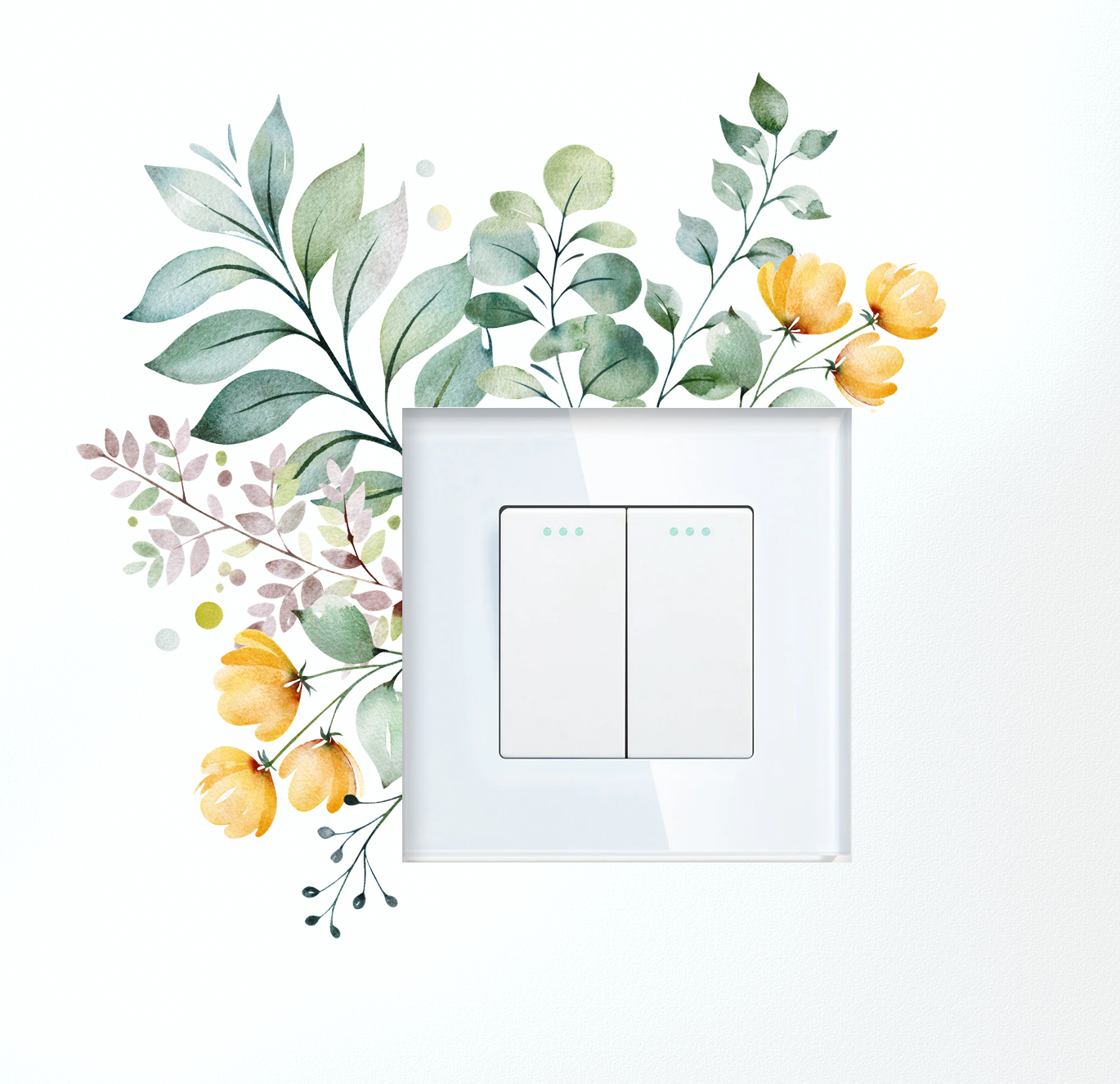 Switch Sticker - Yellow Flowers