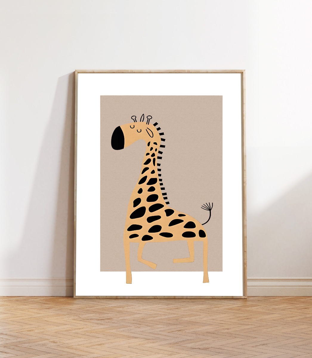 Poster – Nordic Kids Bedroom / Giraffe