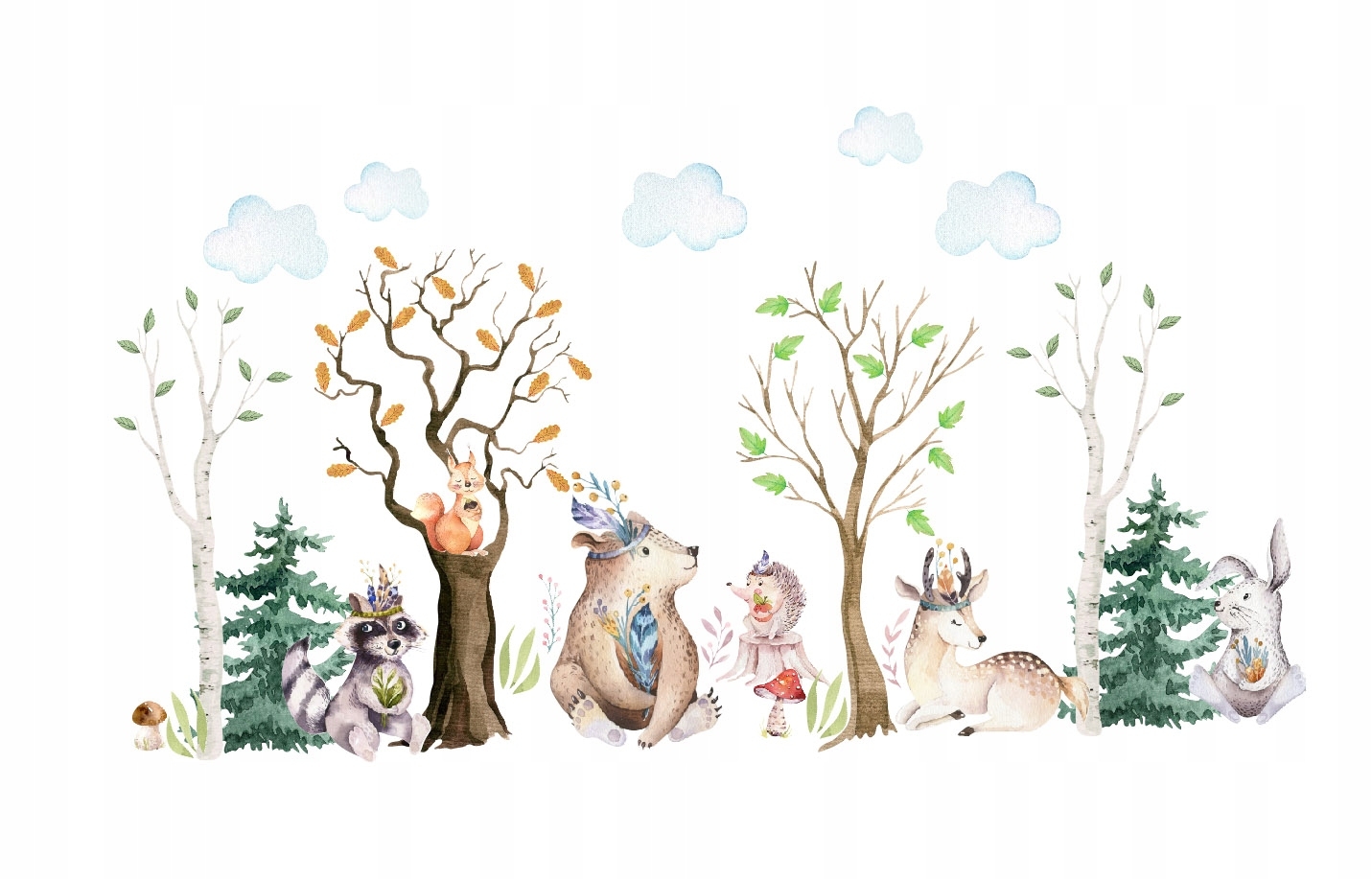 Wallsticker - Forest Boho Animals