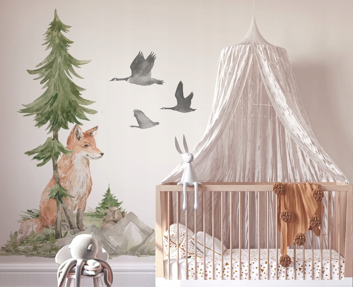 Wallsticker - Fox and Birds