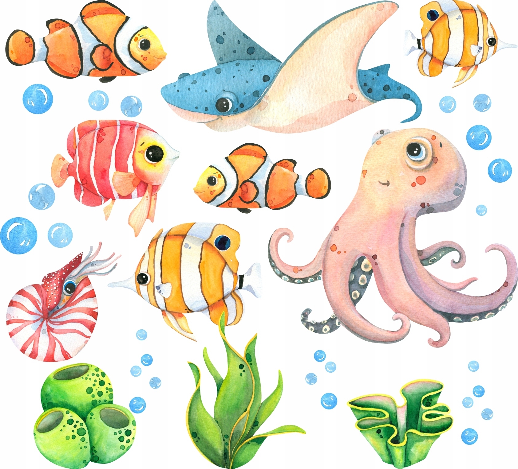 Wallsticker - Sea Animals