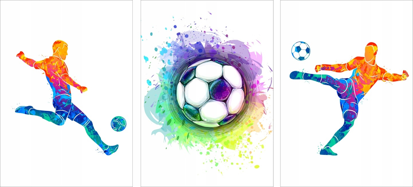 Posters -  Football Players / Set of 3