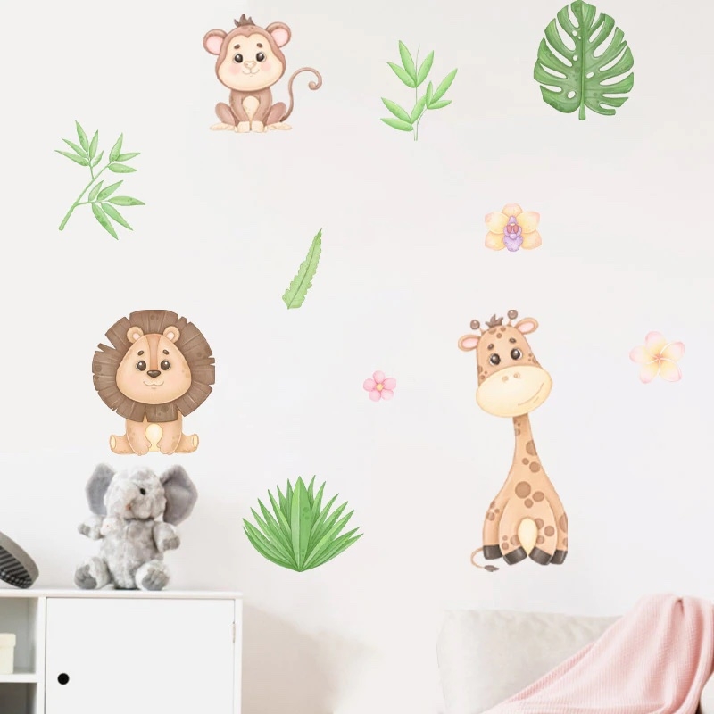 Wallsticker -  Animals and Leaves