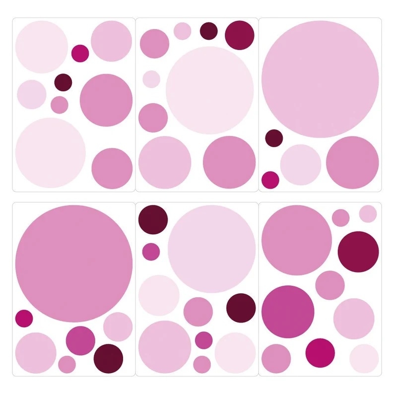 Wallsticker - Dots / Orchid