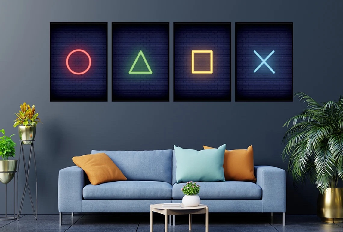 Posters - Video Game Decor / Set of 4
