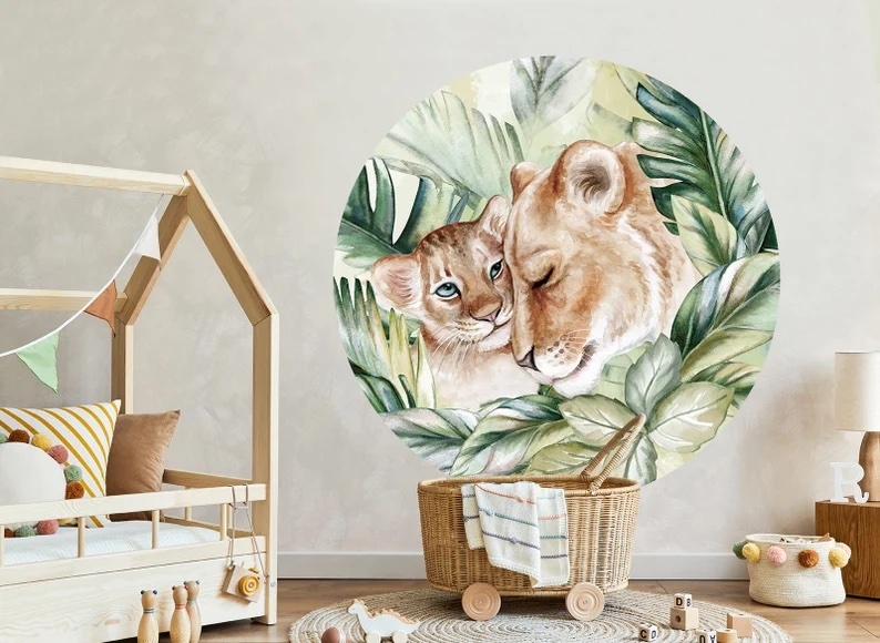 Wallsticker - Lion / Circle