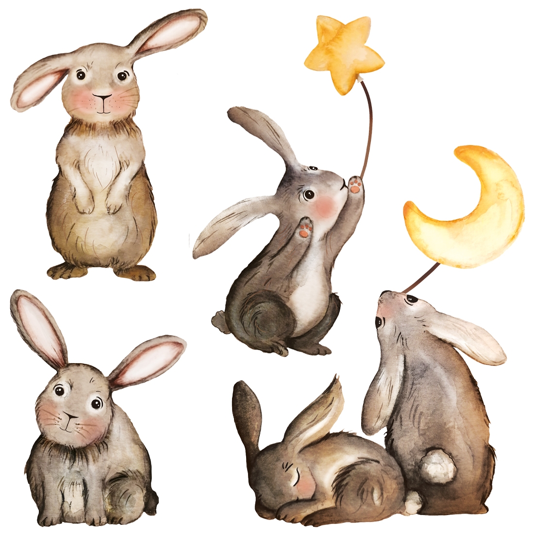 Wallsticker -  Bunnies