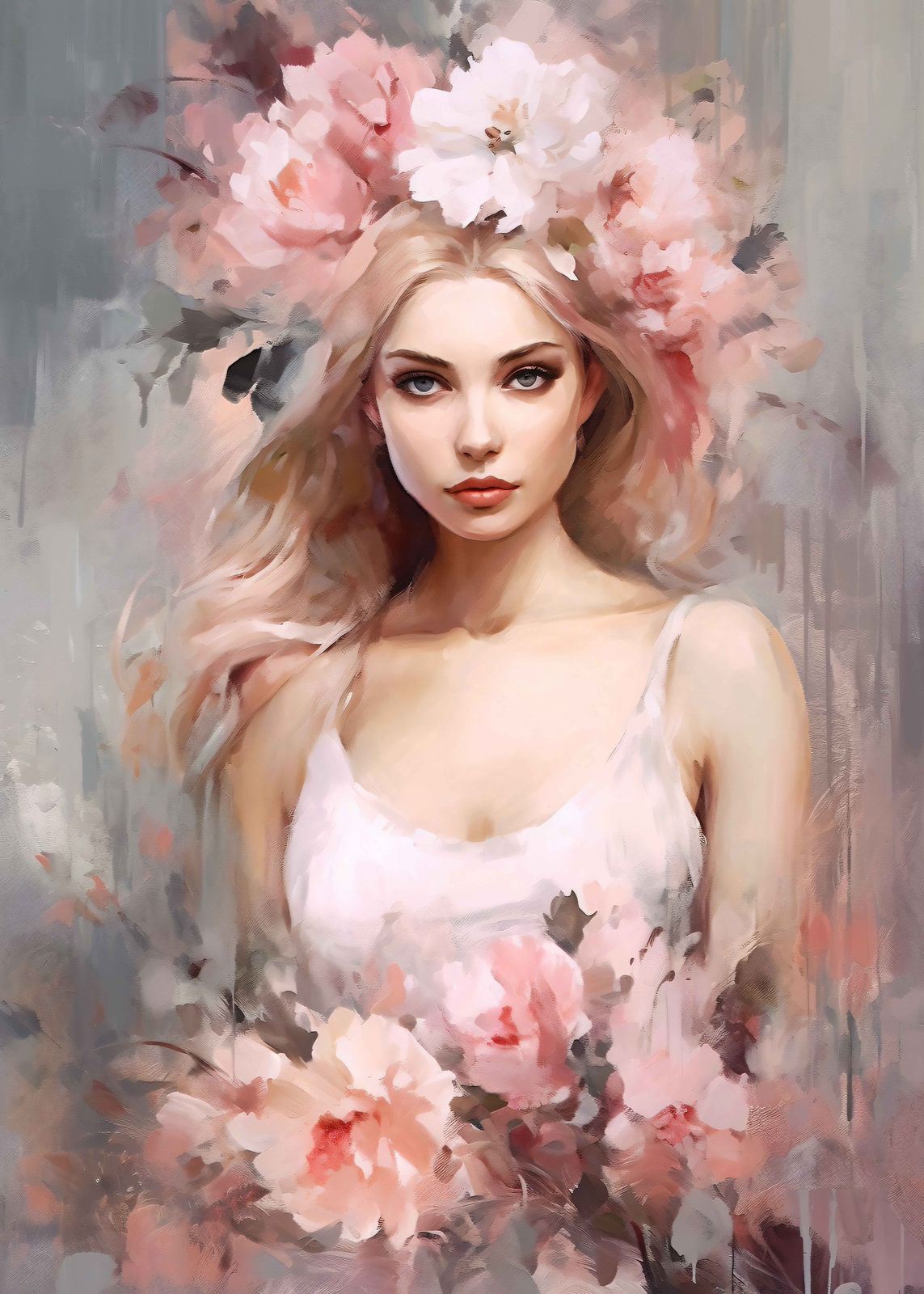 Poster - Floral Portrait