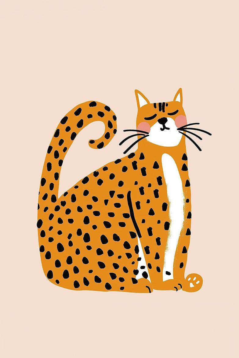 Poster - Playful Leopard