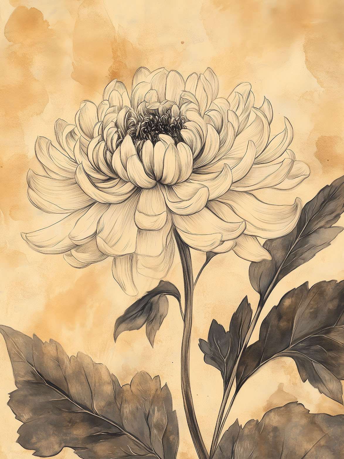 Poster - Chrysanthemum Art