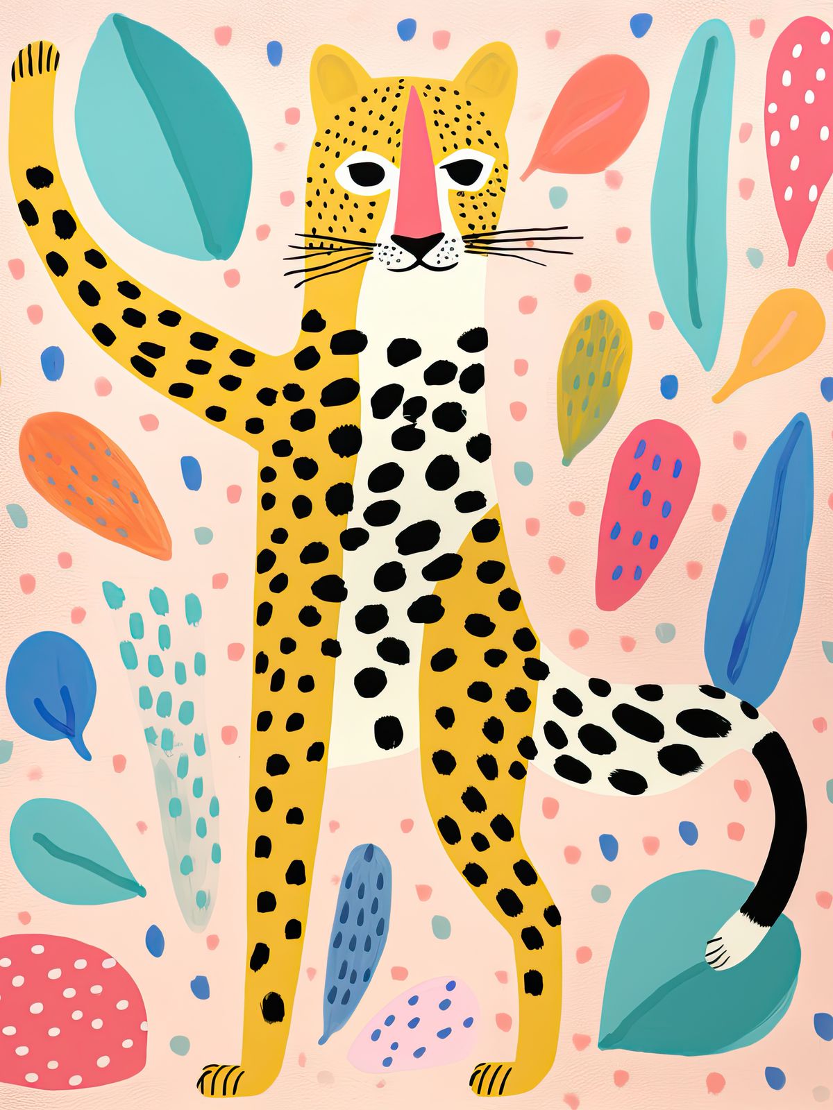 Poster - Playful Leopard