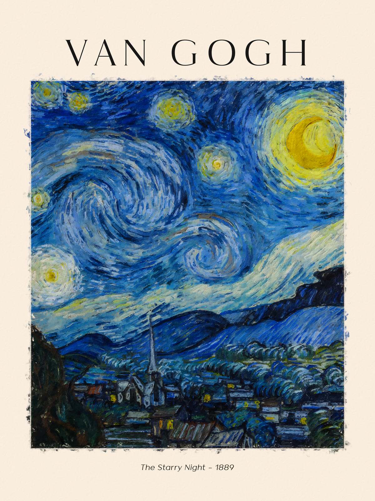 Poster - The Starry Night by Van Gogh