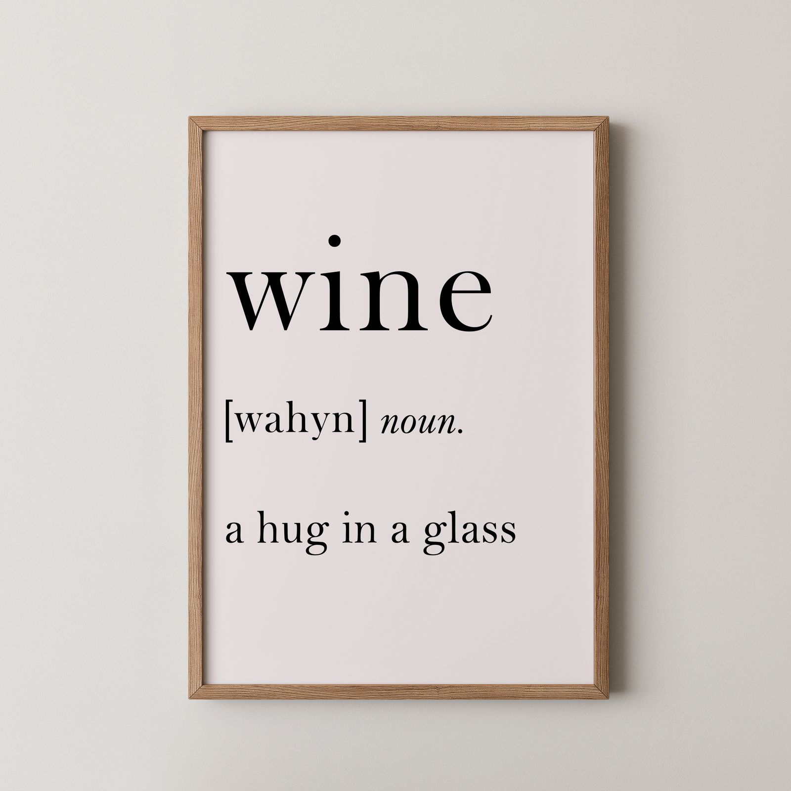 Poster - Wine A Hug In Glass