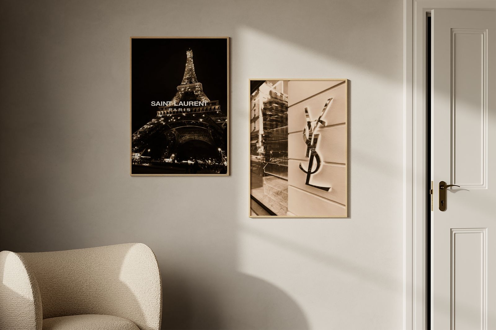 Poster - Eiffel Tower and YSL / Set of 2