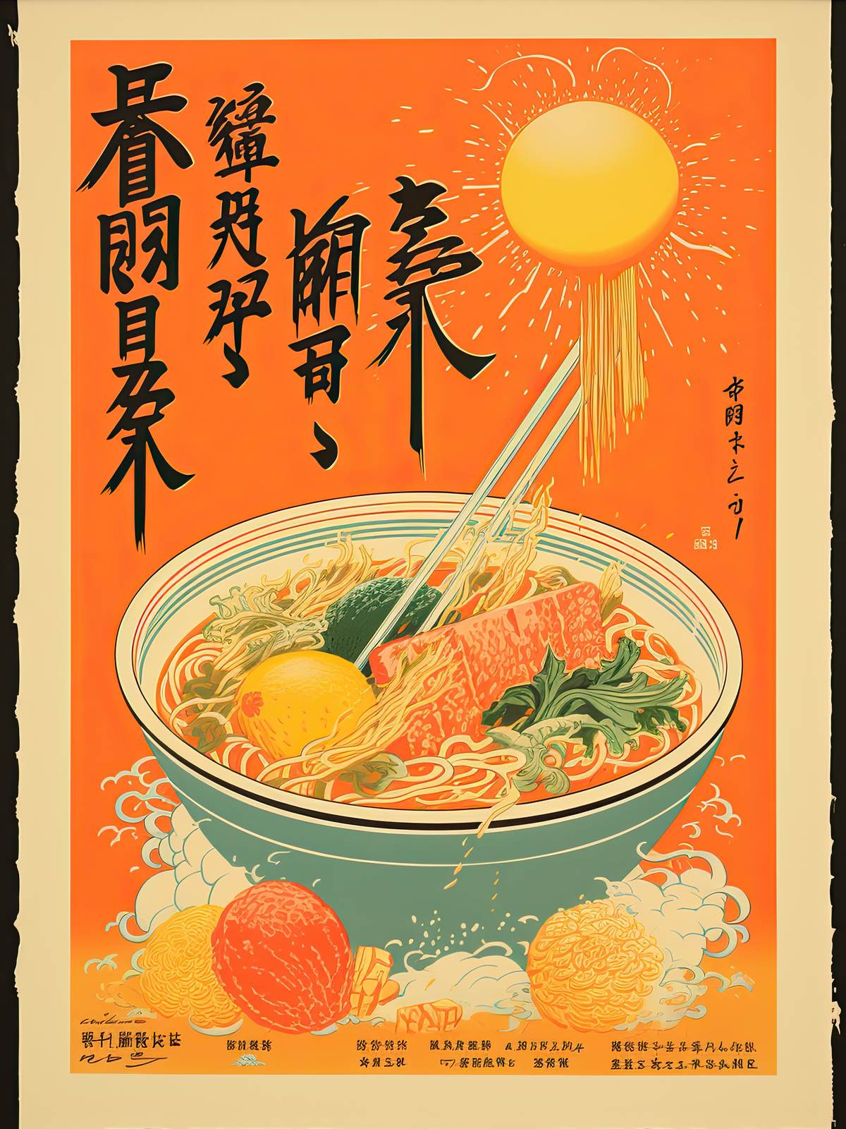 Poster - Japanese Ramen Art