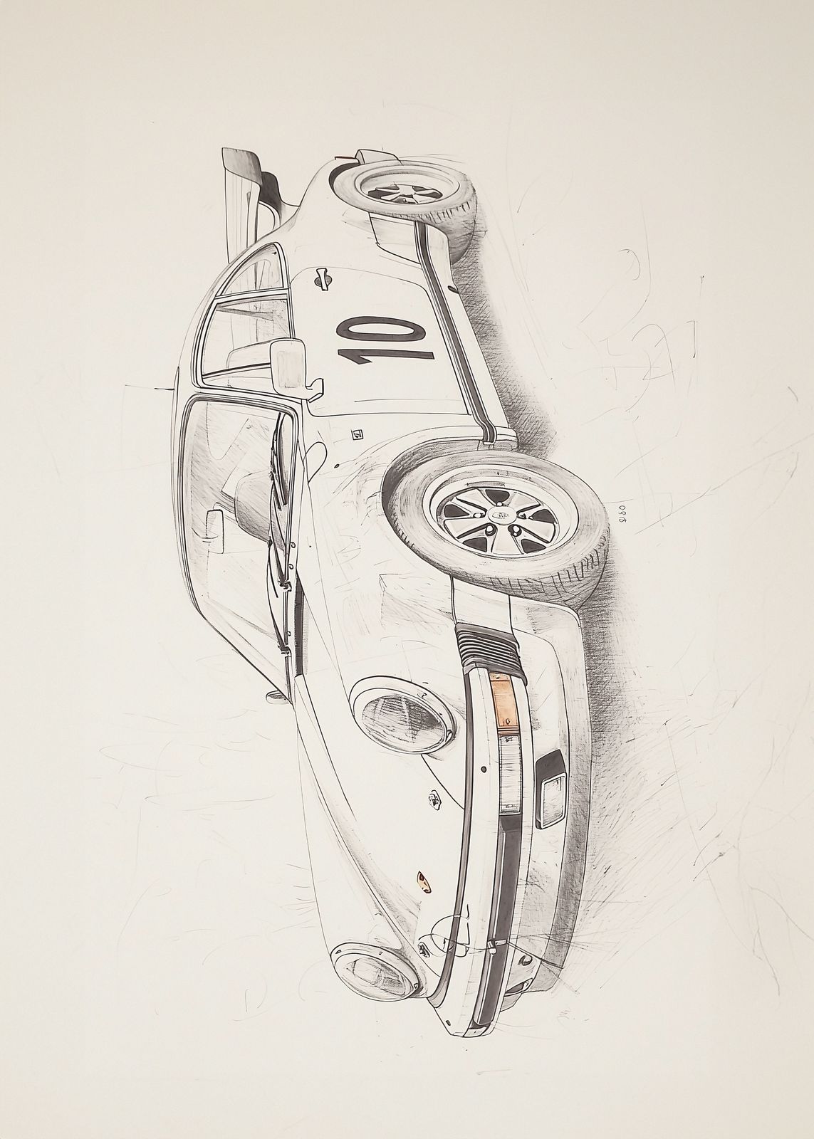 Poster - Classic Car Illustration