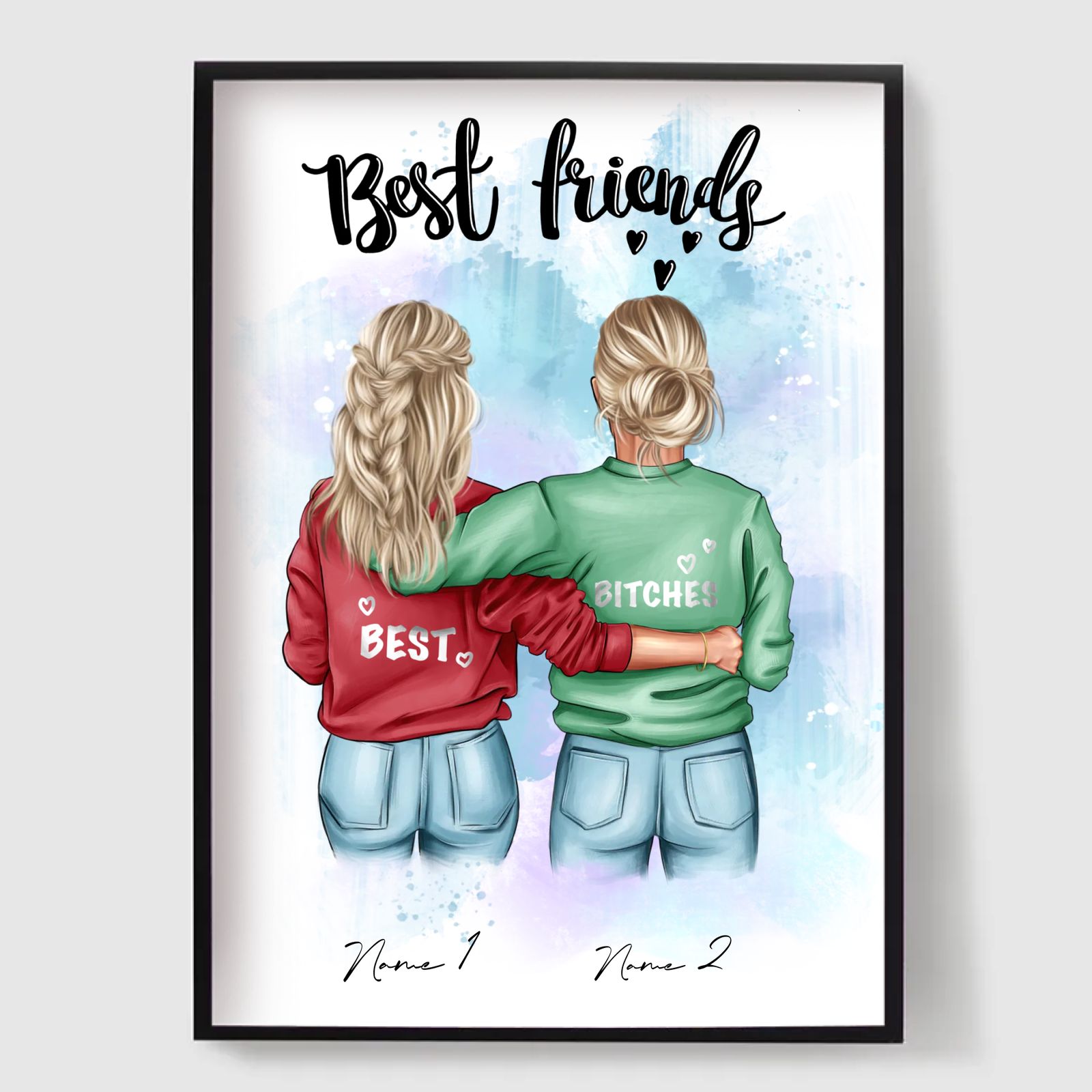 Personalised Poster – Best Friends in their 30s