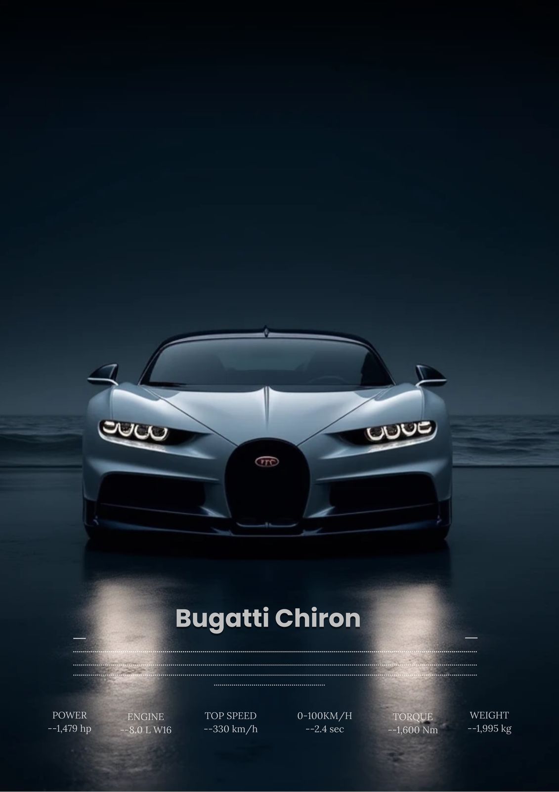 Poster - Bugatti Chiron
