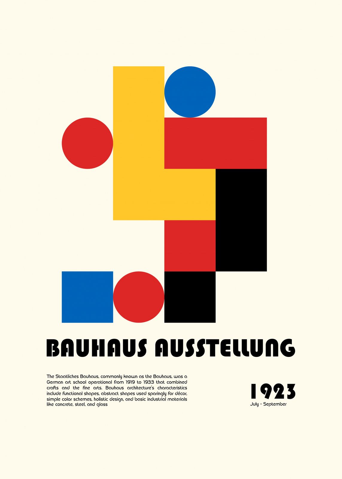 Poster - Bauhaus Exhibition 1923