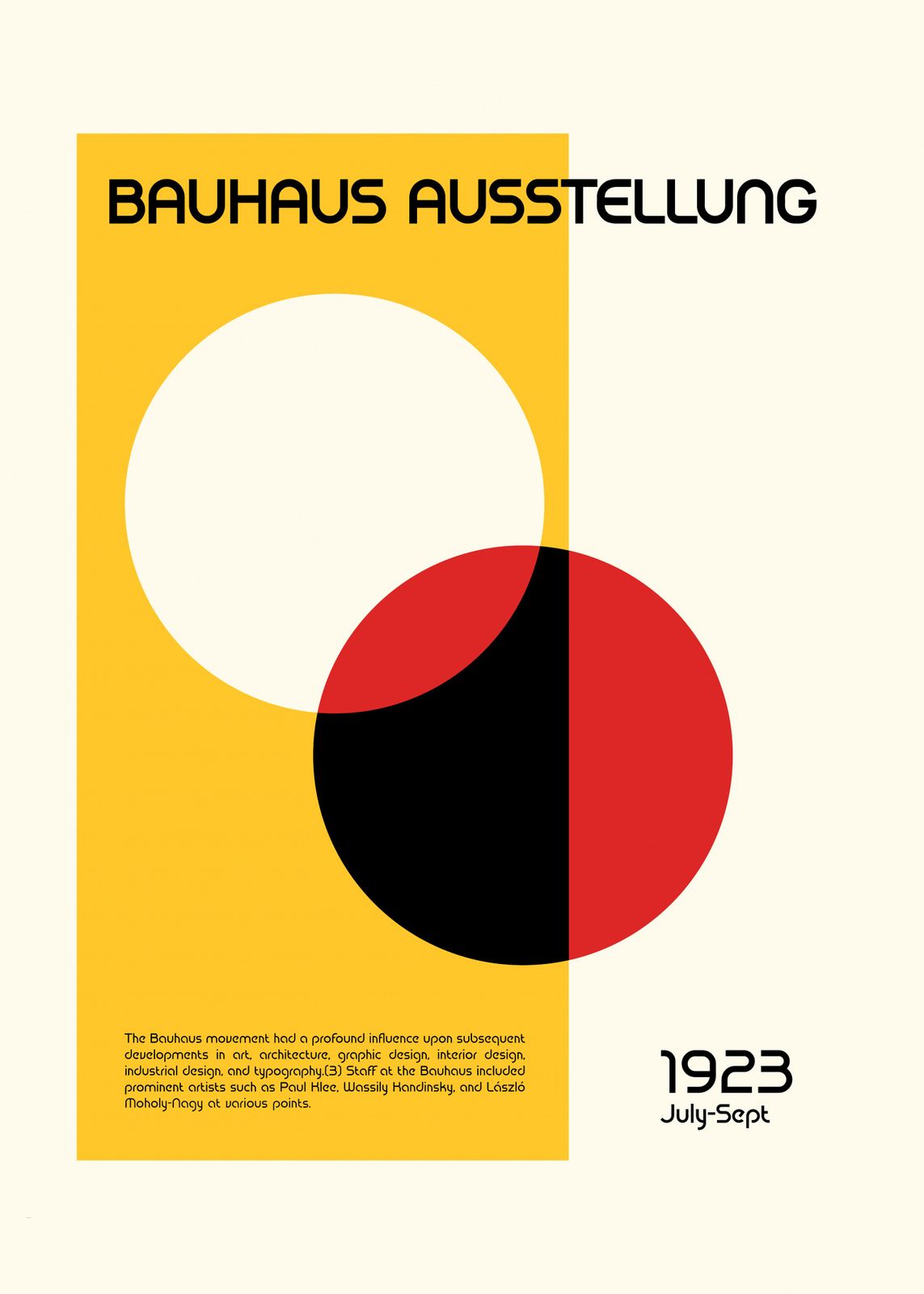 Poster - Bauhaus Ausstellung 1923
