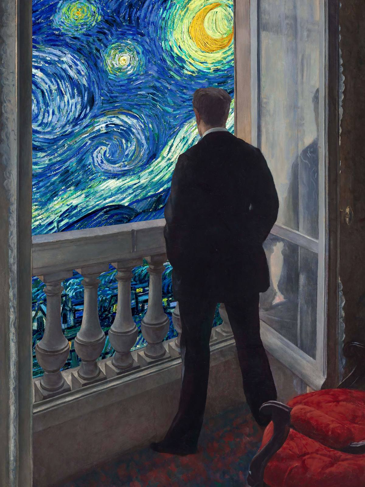 Poster - Starry Night Balcony