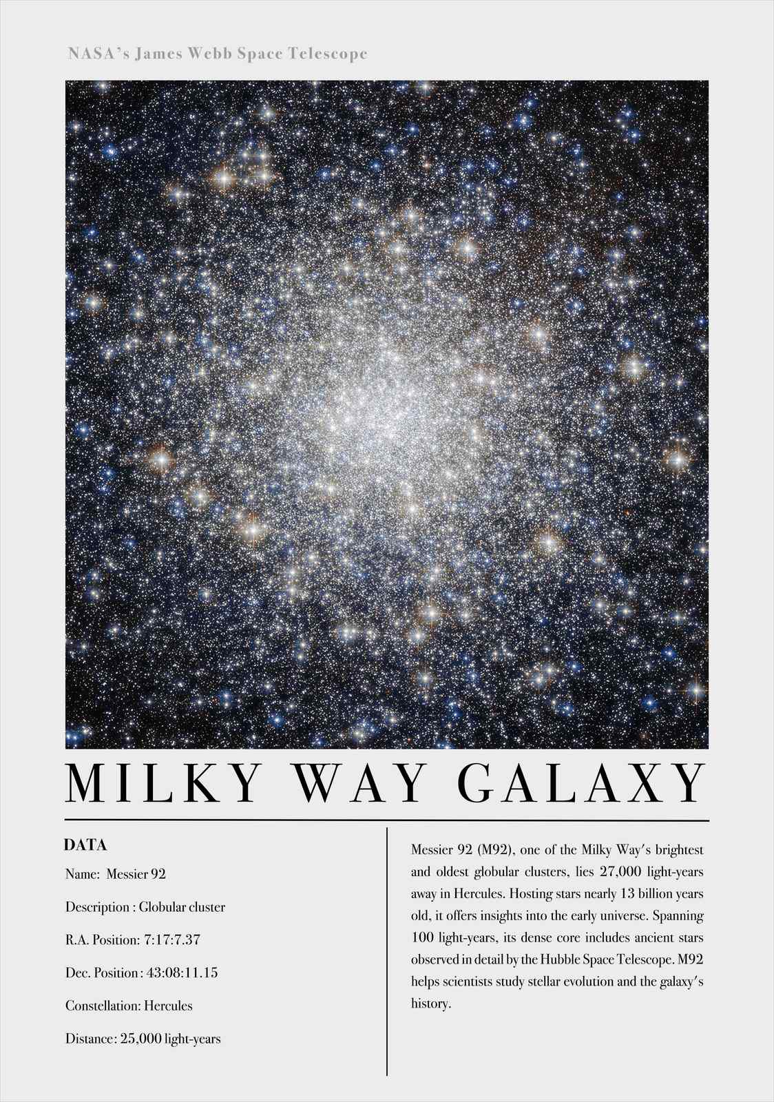 Poster - Milky Way and Crab Nebula / Set of 2