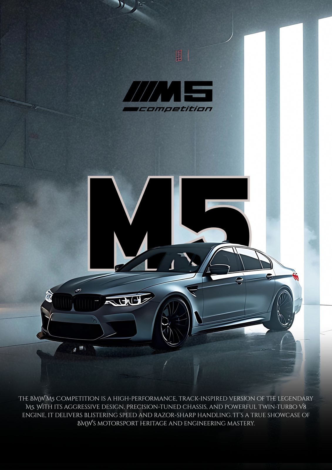 Poster - BMW M5 Competition