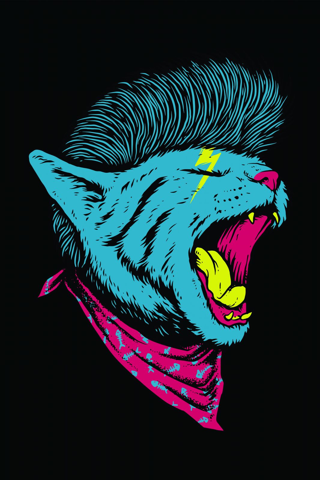 Poster - Vibrant Wild Cat