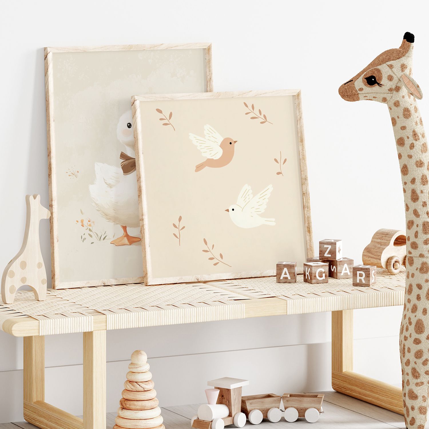 Poster - Duck and Birds / Set of 2