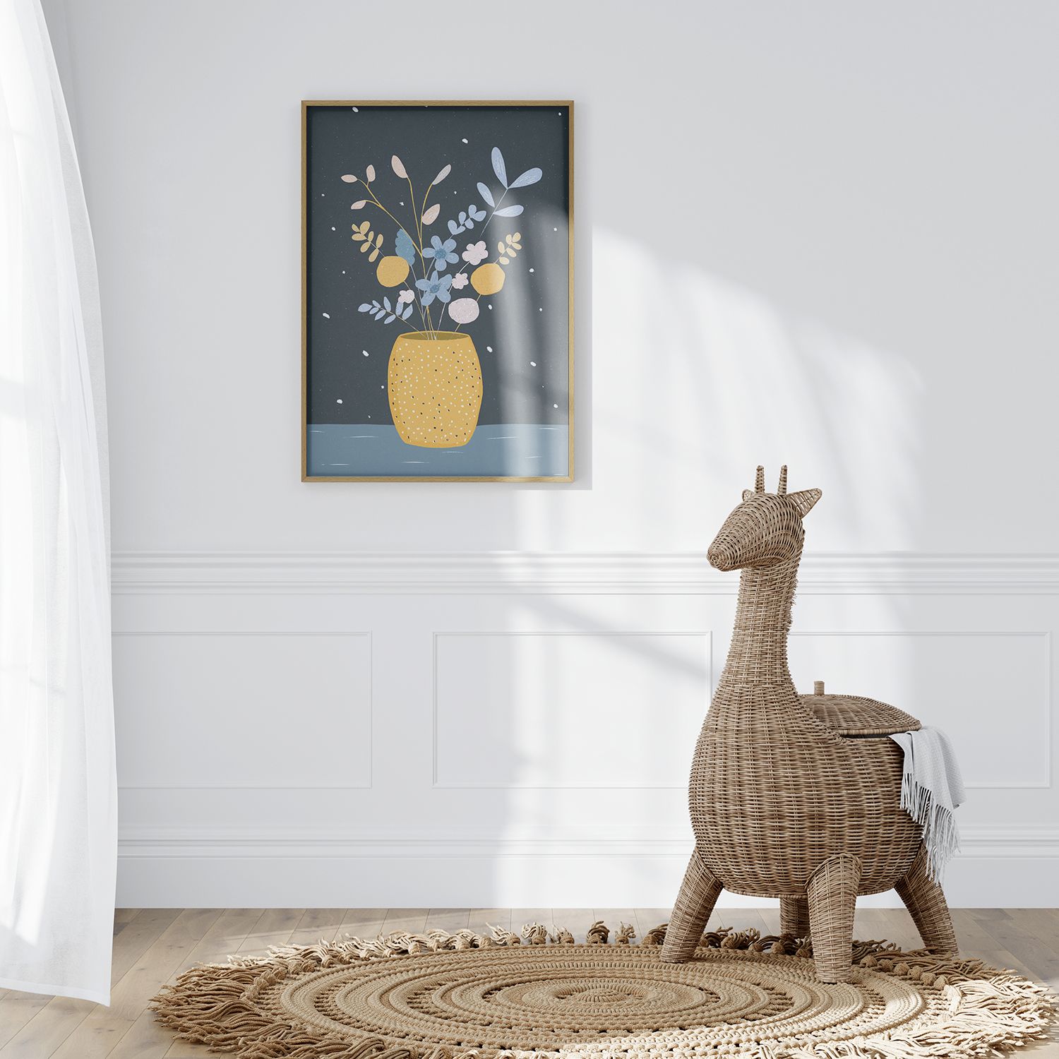 Poster - Floral Vase Illustration