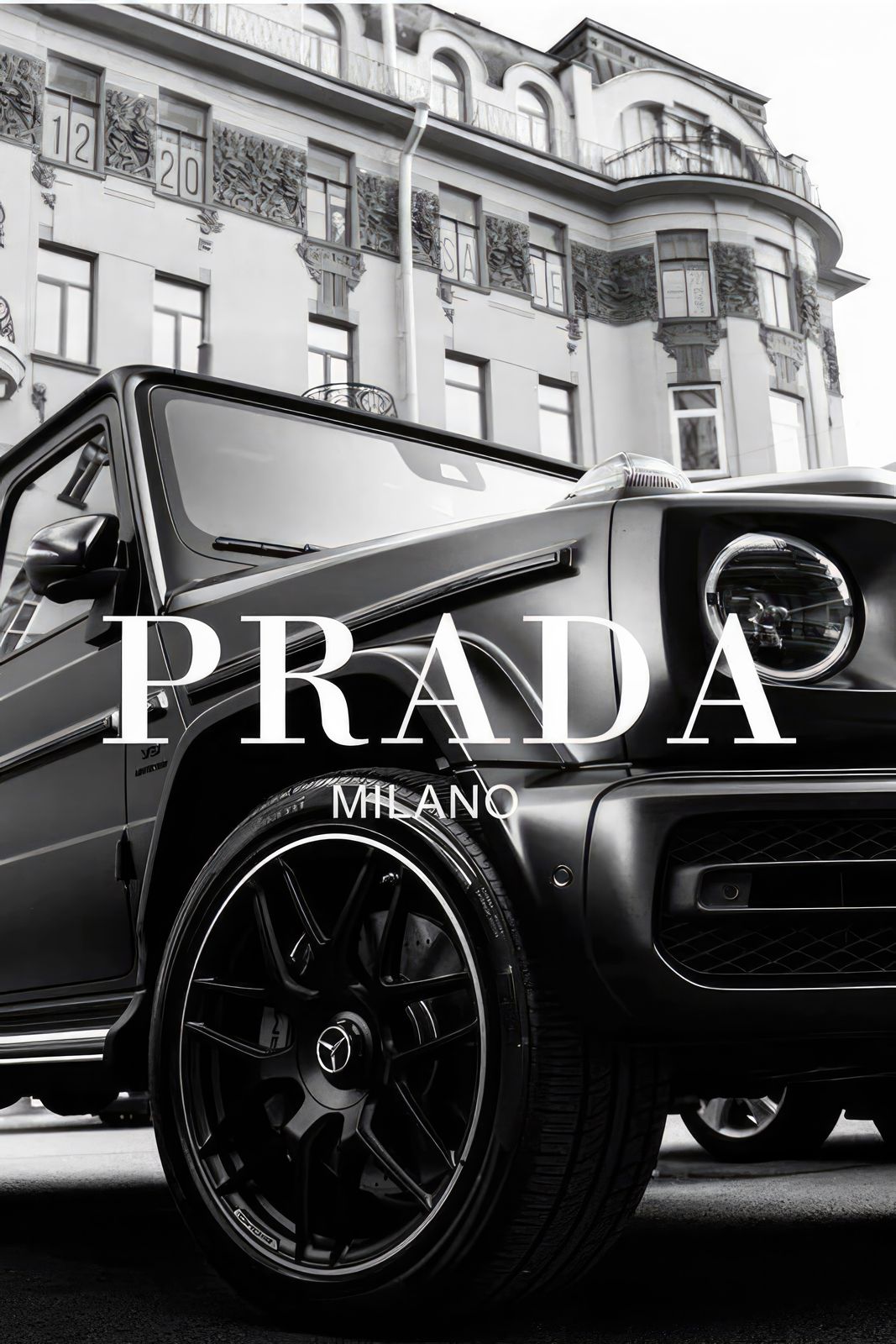 Poster - Prada Milano Car