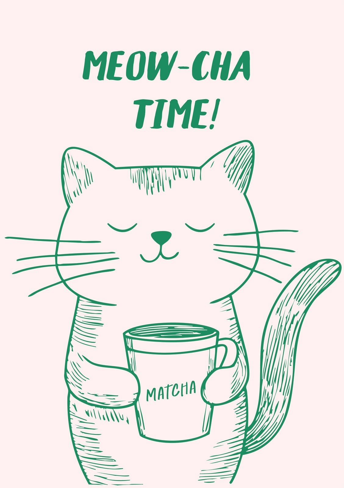 Poster - Meow-Cha Time
