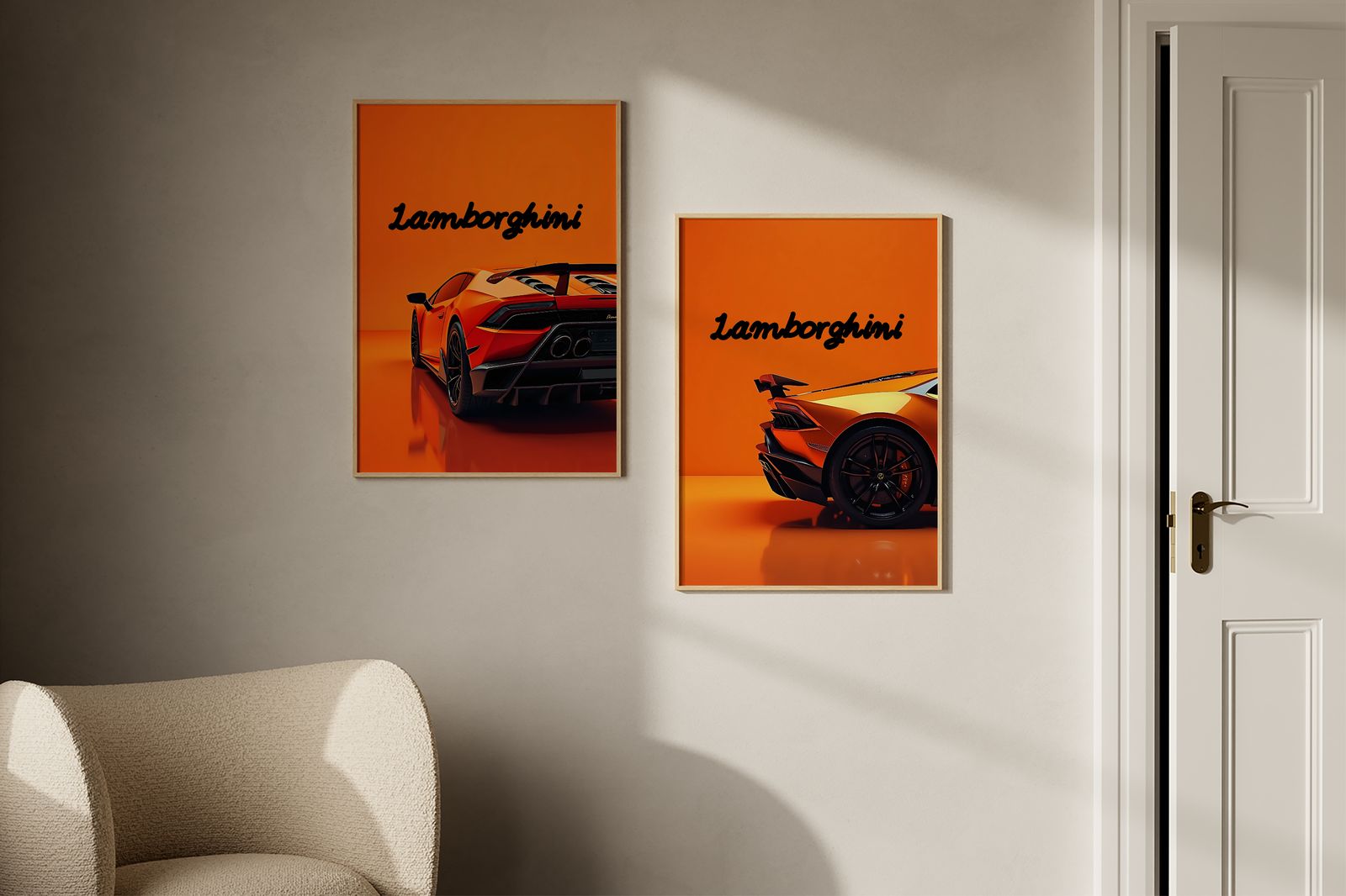 Poster - Lamborghini Car / Set of 2