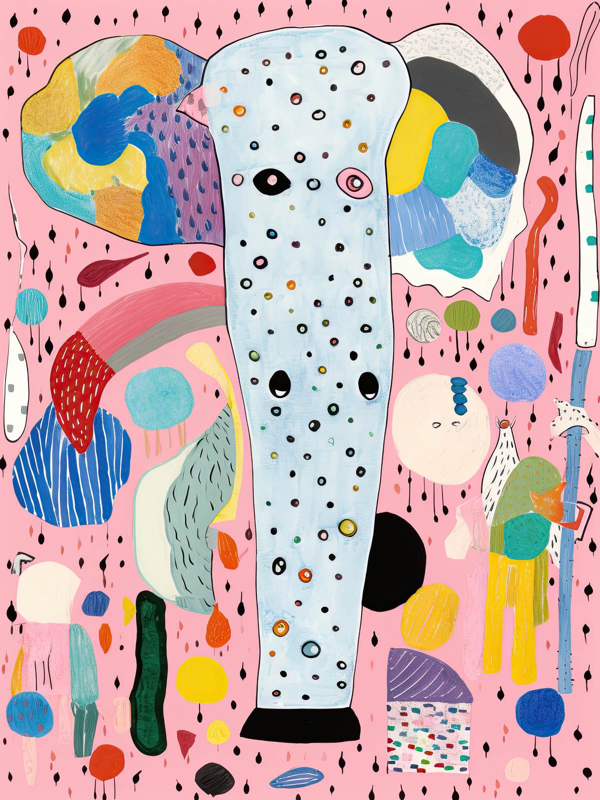 Poster - Abstract Elephant Art