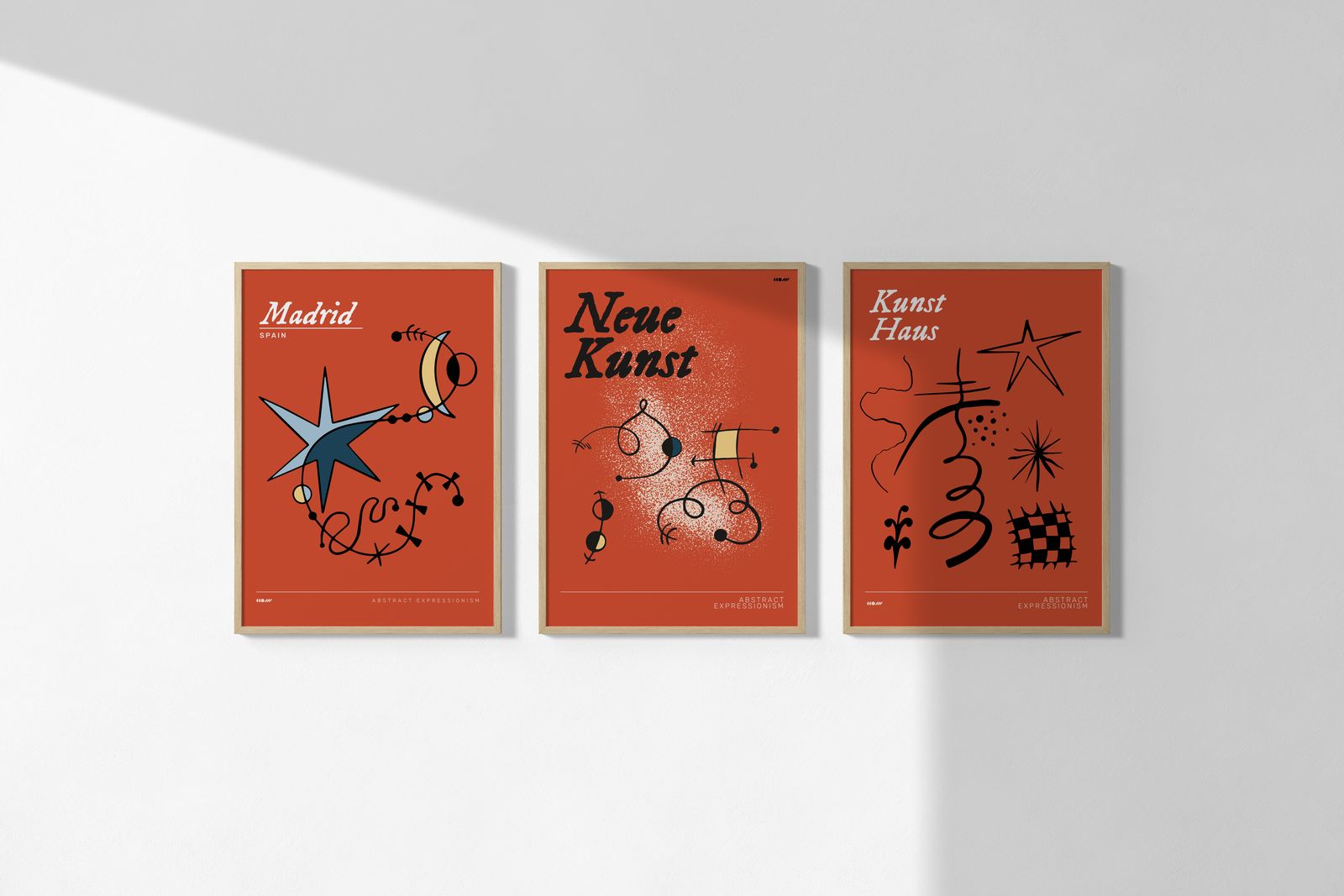 Poster - Abstract Expressionism / Set of 3
