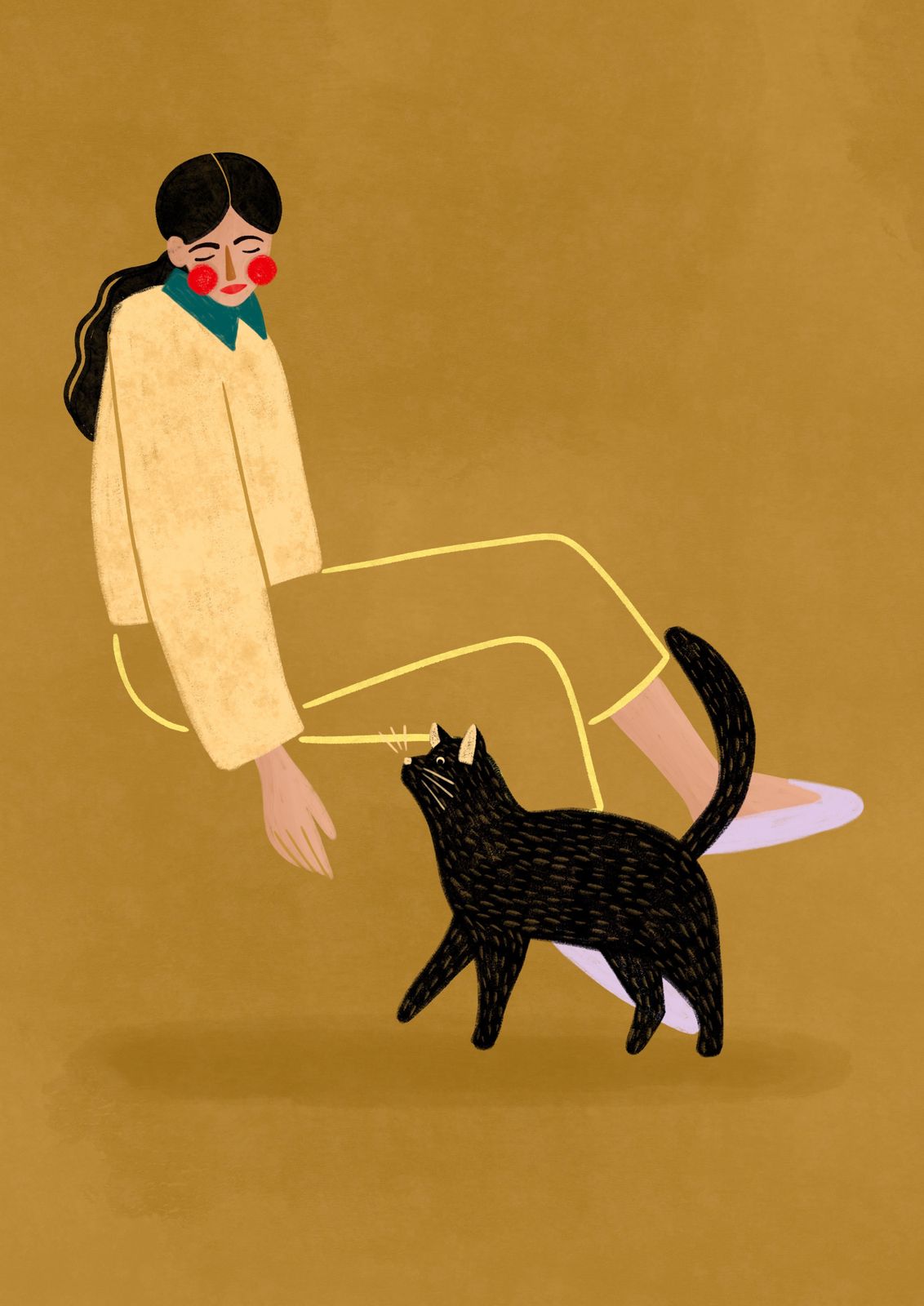 Poster - Woman and Cat