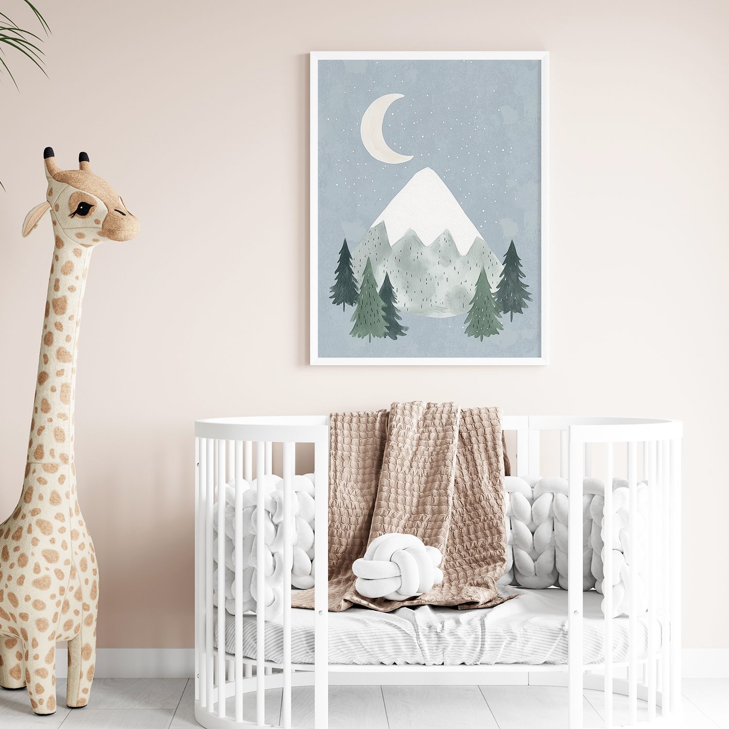 Poster - Mountain and Moon