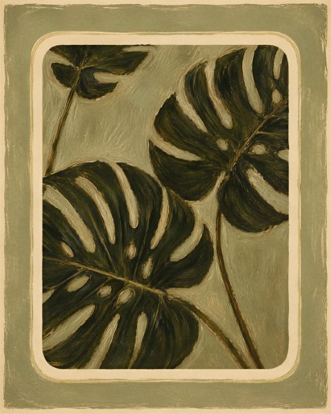 Poster - Tropical Leaf Art