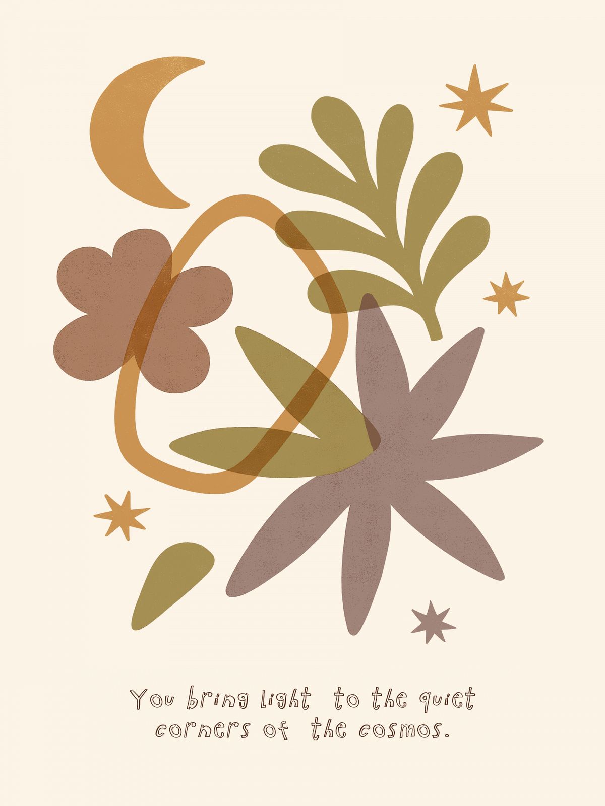 Poster - Cosmic Floral Design