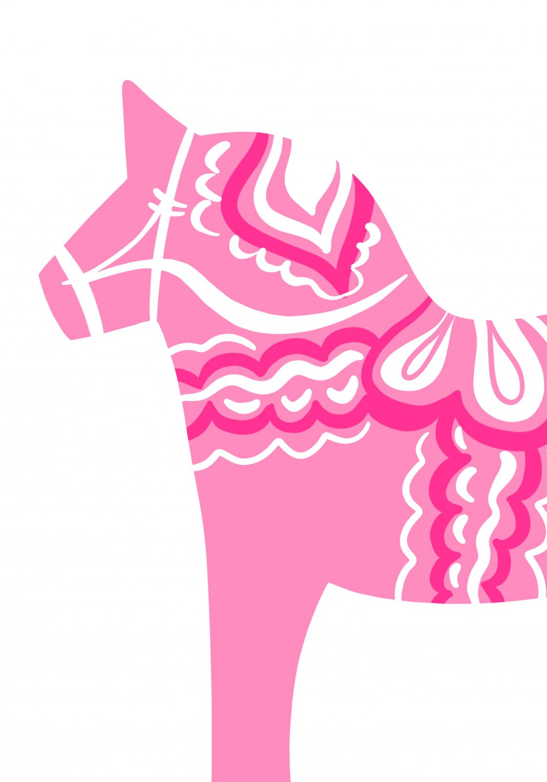 Poster - Pink Horse Design
