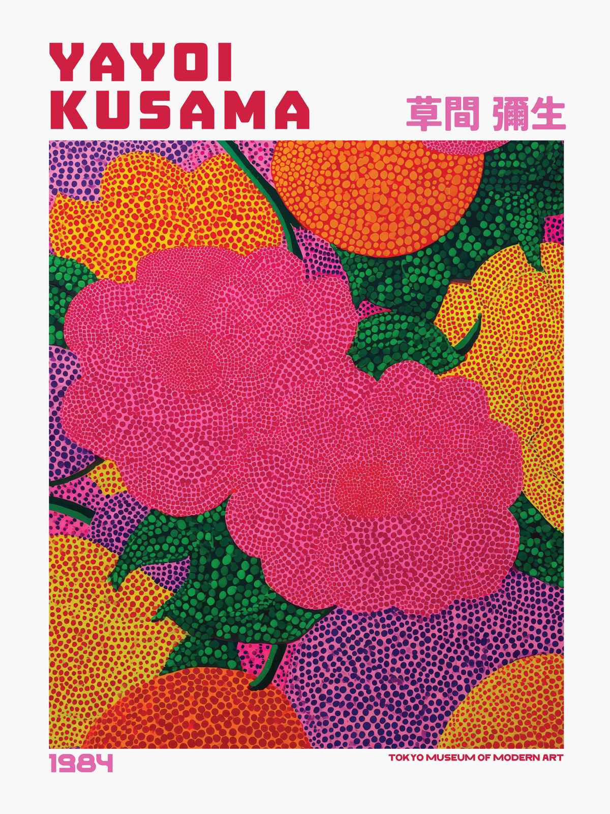 Poster - Yayoi Kusama Floral 1984