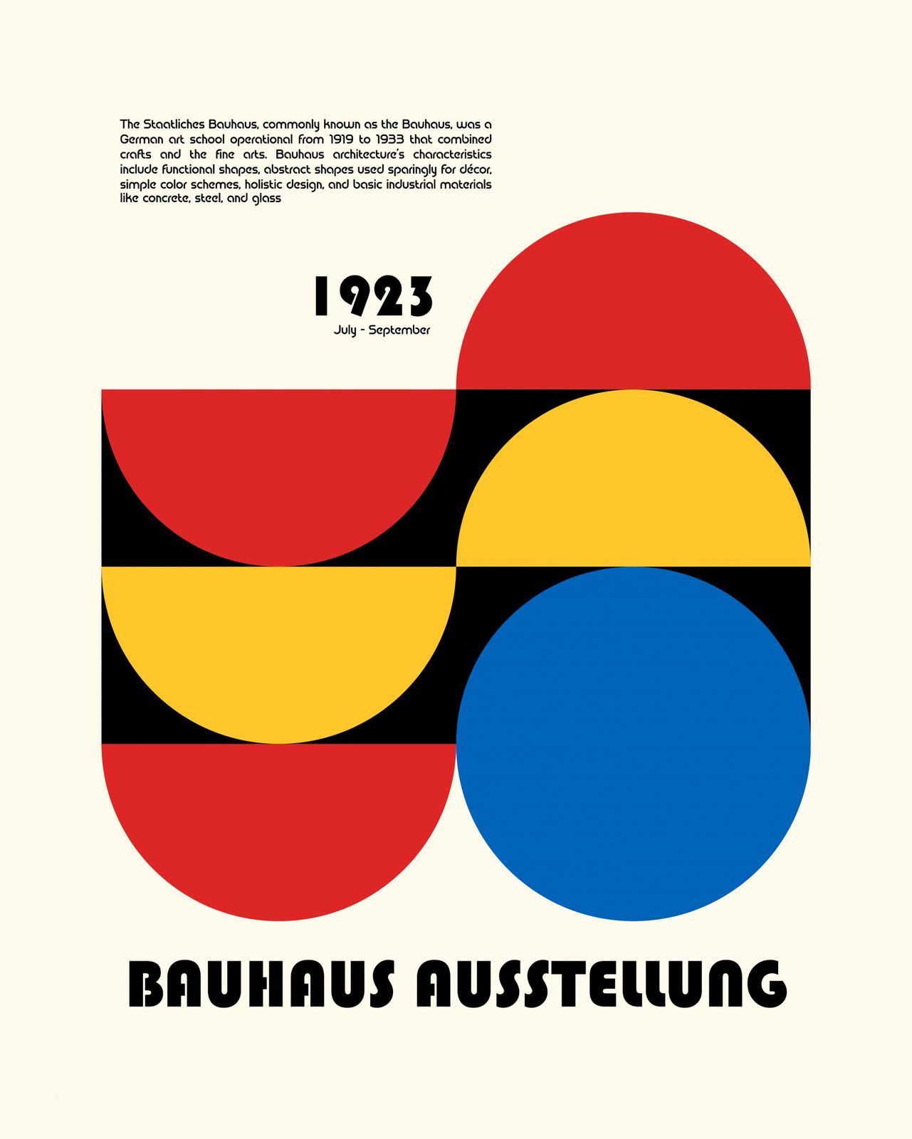 Poster - Bauhaus 1923 Exhibition